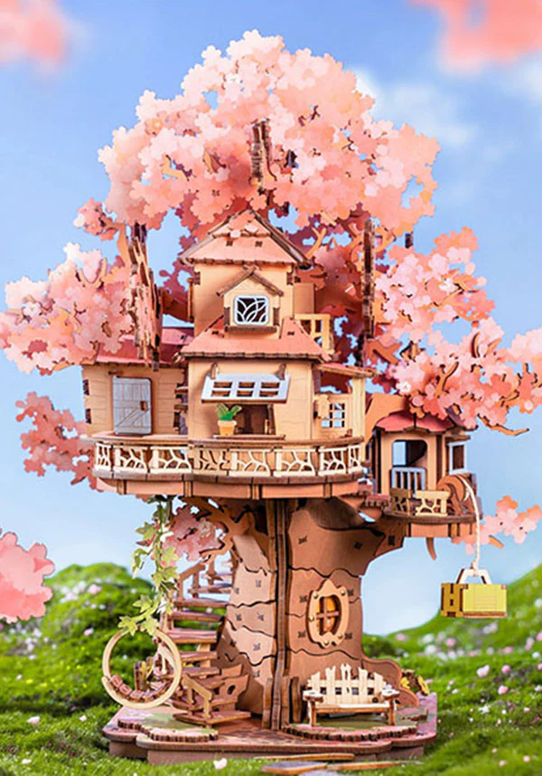 Sakura Tree House | 3D WOODEN PUZZLE - Image 4