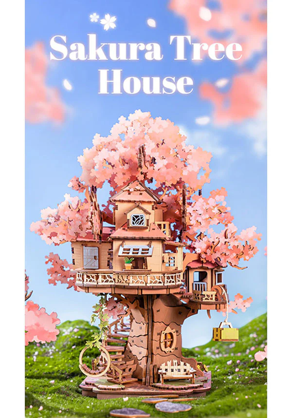 Sakura Tree House | 3D WOODEN PUZZLE - Image 8