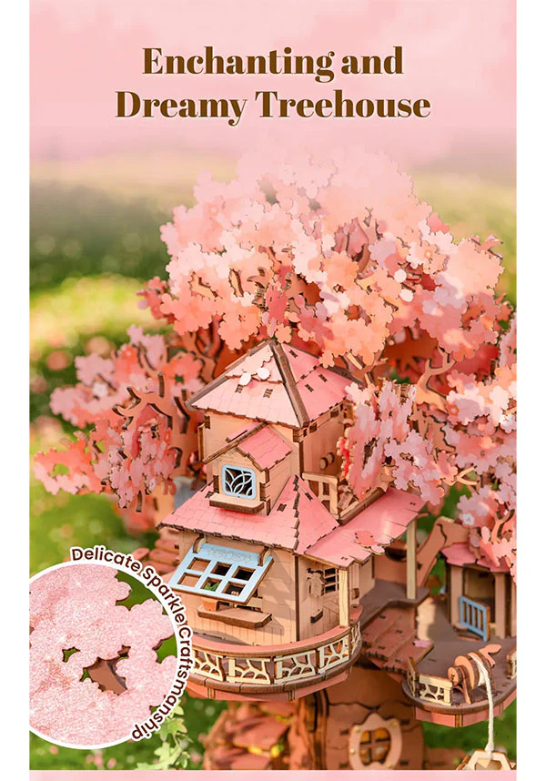 Sakura Tree House | 3D WOODEN PUZZLE - Image 9