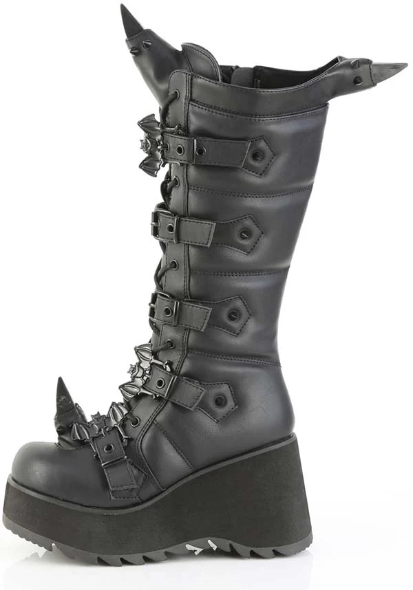 SCENE-157 [Black] | PLATFORM BOOTS [PREORDER] - Image 3