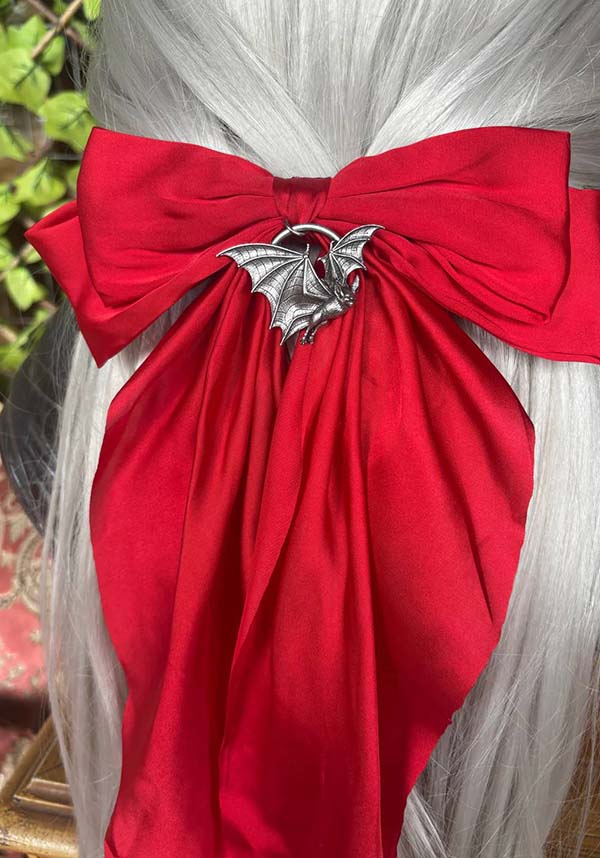 Screechers Of The Night [Red] | HAIR BOW - Image 4