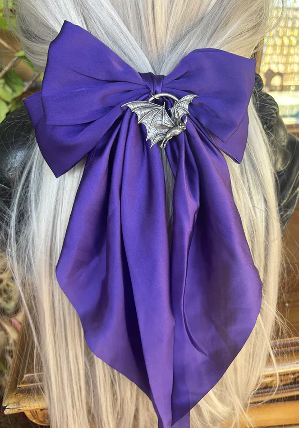 Screechers Of The Night [Purple] | HAIR BOW - Image 3