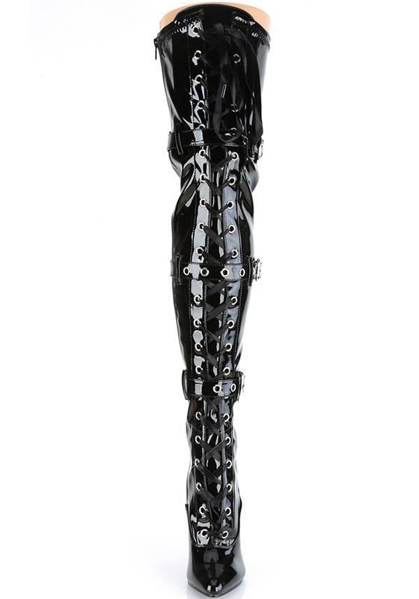 SEDUCE-3028 [Black Patent] | THIGH HIGH BOOTS [PREORDER] - Image 2