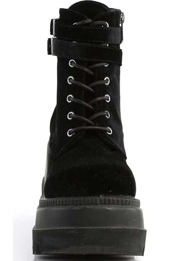 SHAKER-52 [Black Velvet] | PLATFORM BOOTS [PREORDER] - Image 2