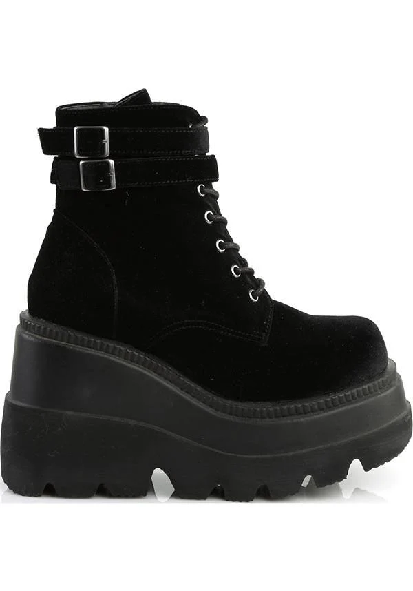SHAKER-52 [Black Velvet] | PLATFORM BOOTS [PREORDER] - Image 5