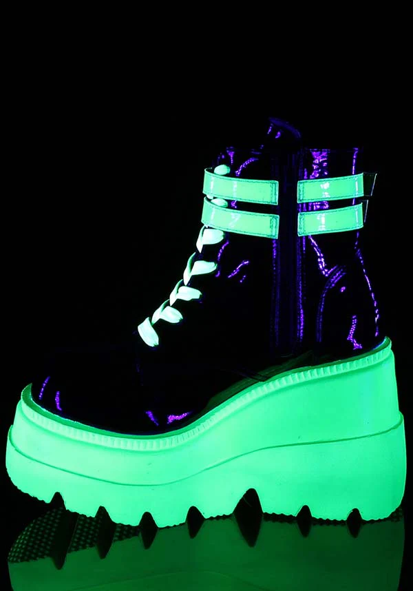 SHAKER-52 [Black/UV Green] | PLATFORM BOOTS [PREORDER] - Image 3