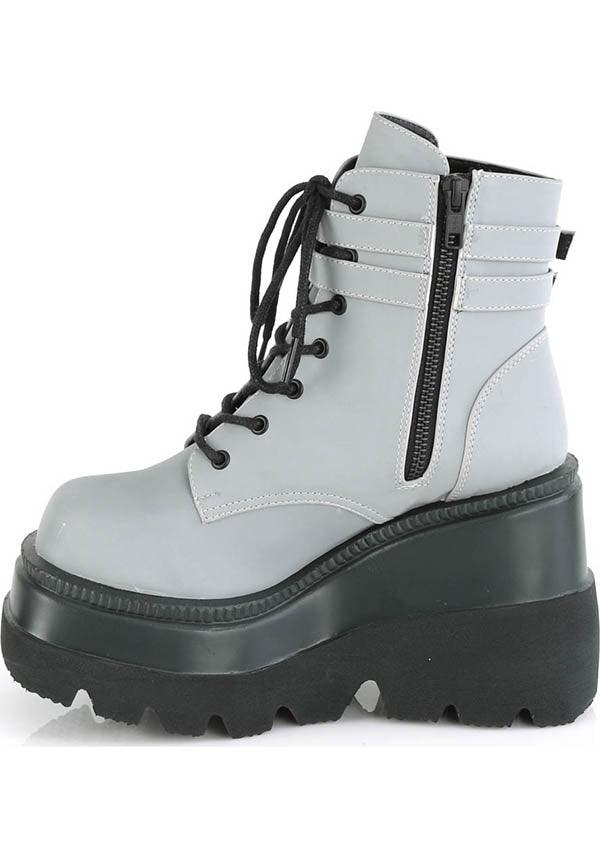SHAKER-52 [Grey Reflective] | PLATFORM BOOTS [PREORDER] - Image 3