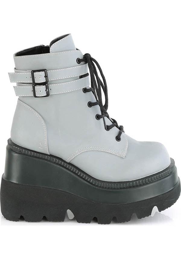 SHAKER-52 [Grey Reflective] | PLATFORM BOOTS [PREORDER] - Image 5
