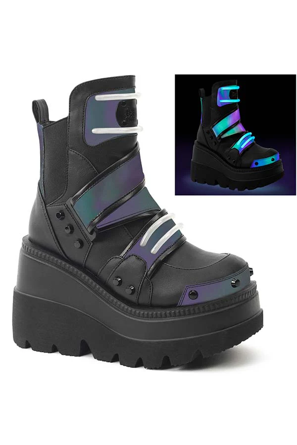 SHAKER-58 [Black/Reflective] | PLATFORM BOOTS [PREORDER]