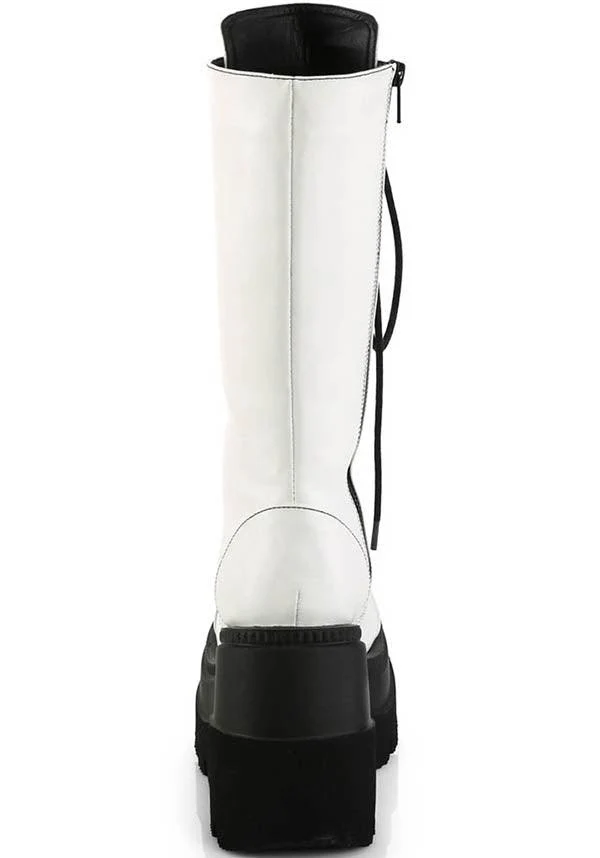 SHAKER-72 [White] | PLATFORM BOOTS [PREORDER] - Image 4
