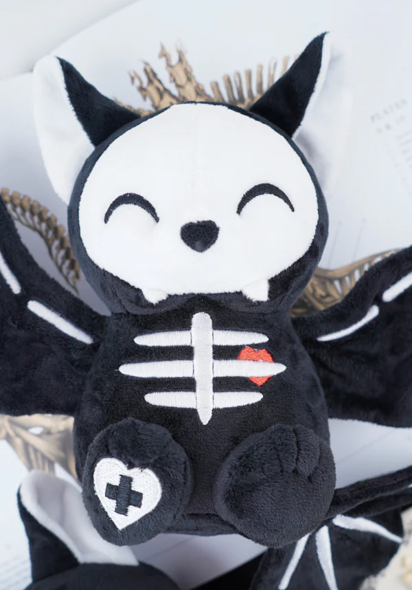 Skele Koumori-Chan [Black/White] | BAT PLUSH [CHASE VERSION AVAILABLE] - Image 10