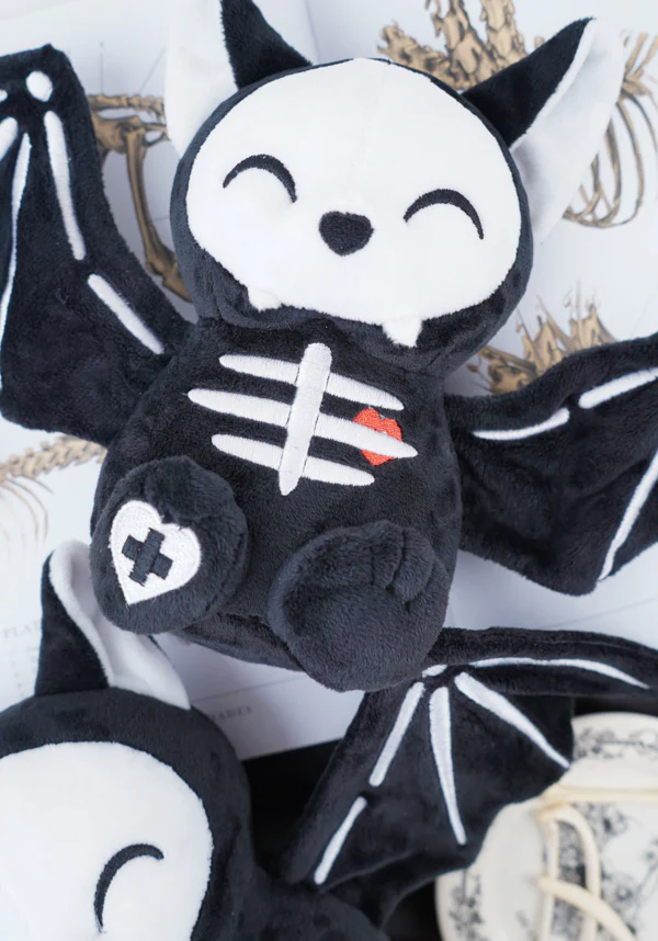 Skele Koumori-Chan [Black/White] | BAT PLUSH [CHASE VERSION AVAILABLE] - Image 11