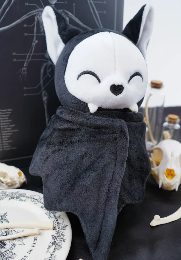 Skele Koumori-Chan [Black/White] | BAT PLUSH [CHASE VERSION AVAILABLE] - Image 3