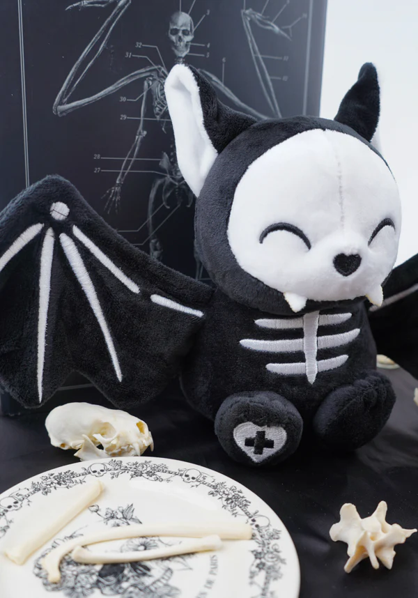 Skele Koumori-Chan [Black/White] | BAT PLUSH [CHASE VERSION AVAILABLE] - Image 5