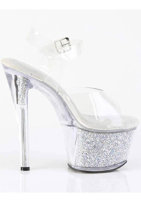 SKY-308RSI [Clear] | PLATFORM HEELS [PREORDER] - Image 5