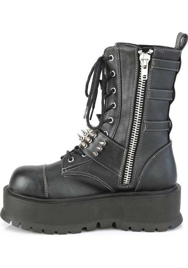 SLACKER-165 [Black] | PLATFORM BOOTS [PREORDER] - Image 3