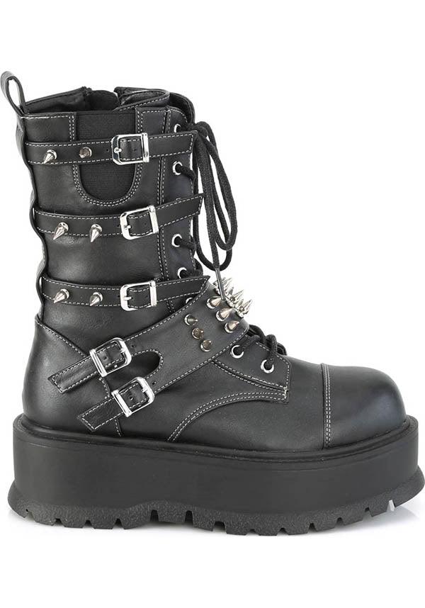 SLACKER-165 [Black] | PLATFORM BOOTS [PREORDER] - Image 5