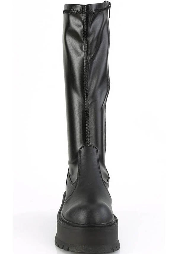 SLACKER-200 [Black] | PLATFORM BOOTS [PREORDER] - Image 2