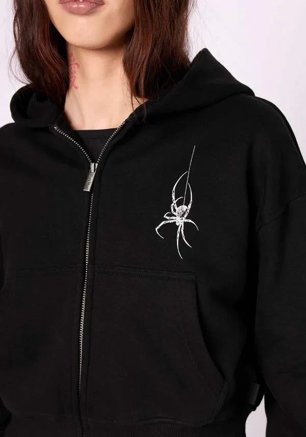 Spinnerette | CROPPED ZIP HOODIE - Image 2