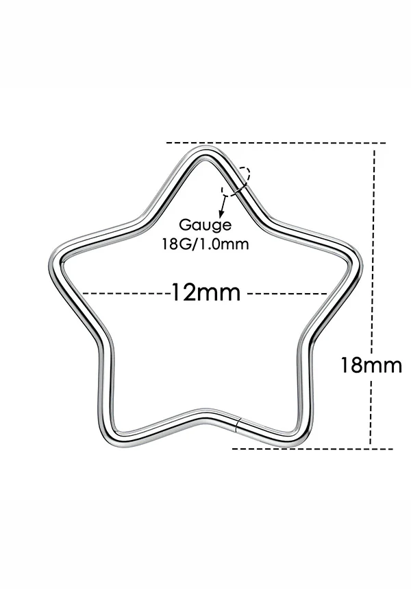 Star [Titanium] Hinged | SEGMENT RING - Image 4