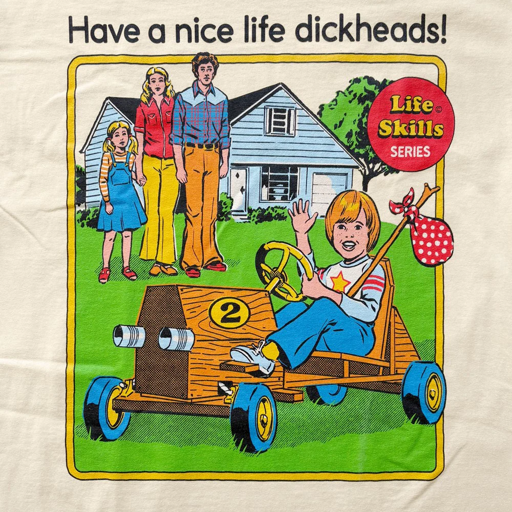 Steven Rhodes | Have a Nice Life [Cream] T-SHIRT [PREORDER] - Image 2
