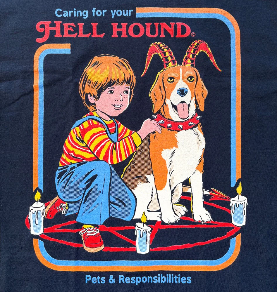 Steven Rhodes | Hell Hound [Navy] T-SHIRT [PREORDER] - Image 2