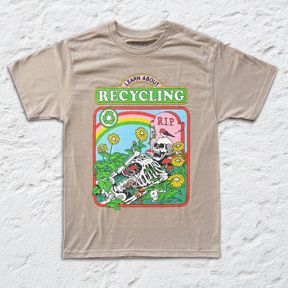 Steven Rhodes | Learn About Recycling [Sand] T-SHIRT [PREORDER]