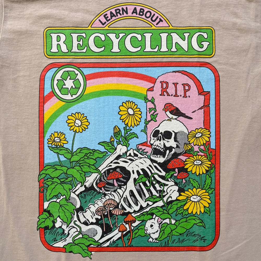 Steven Rhodes | Learn About Recycling [Sand] T-SHIRT [PREORDER] - Image 2