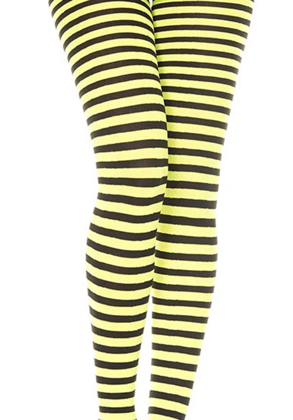 Striped [Black/Neon Yellow] | TIGHTS - Image 2