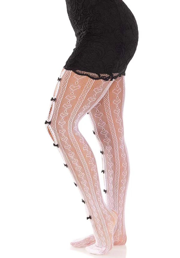 Sweetheart [White] Striped | TIGHTS* - Image 3