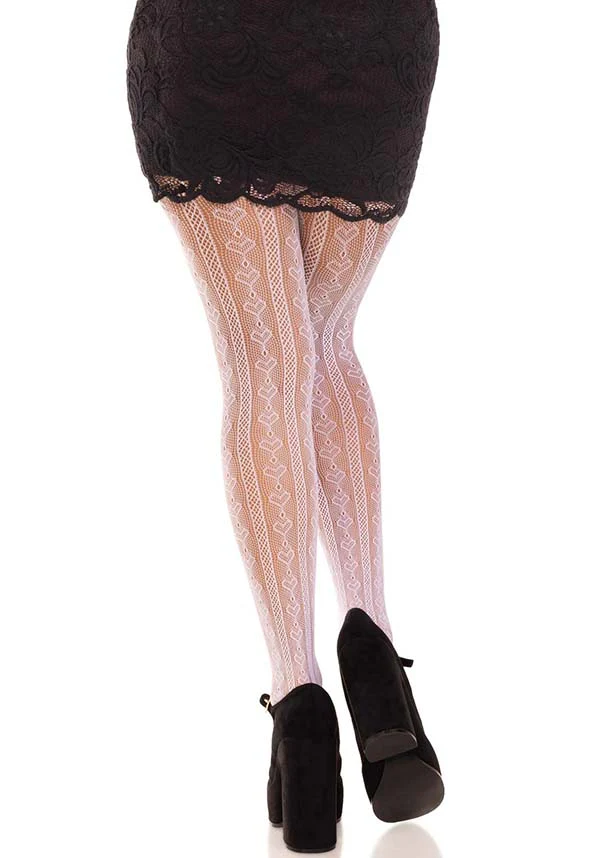 Sweetheart [White] Striped | TIGHTS* - Image 4