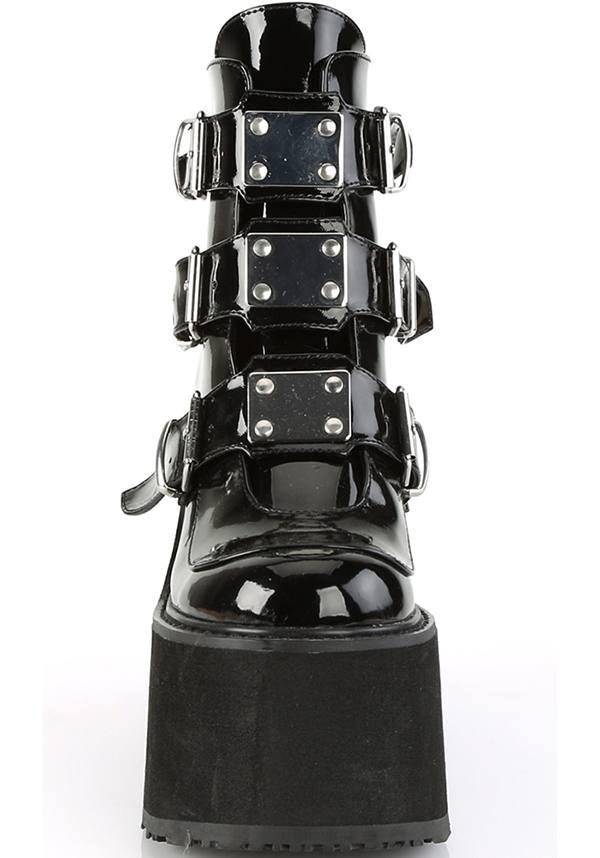 SWING-105 [Black Patent] | PLATFORM BOOTS [PREORDER] - Image 2
