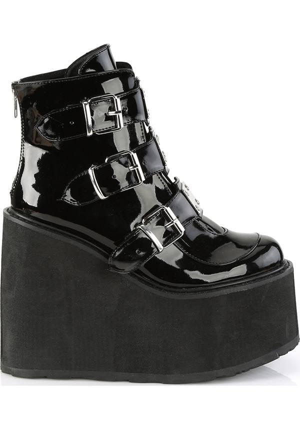 SWING-105 [Black Patent] | PLATFORM BOOTS [PREORDER] - Image 5