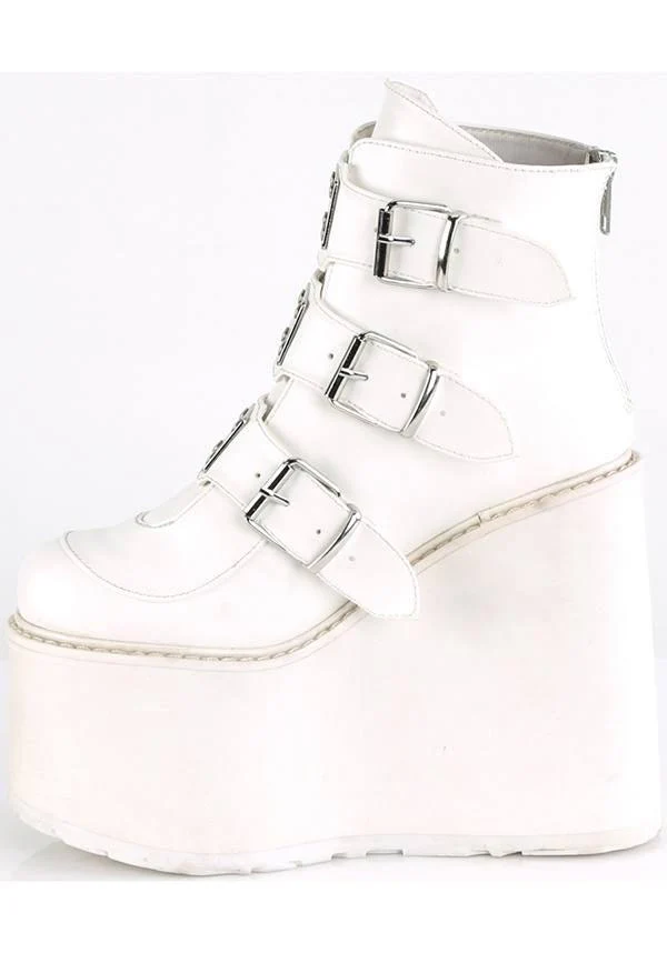 SWING-105 [White] | PLATFORM BOOTS [PREORDER]* - Image 4