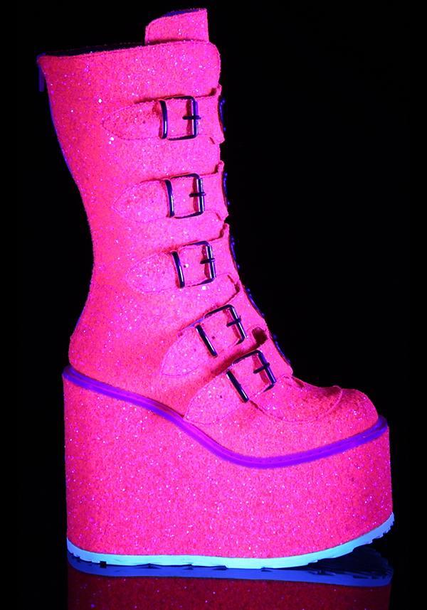 SWING-230G [Pink Glitter] | PLATFORM BOOTS [PREORDER] - Image 5