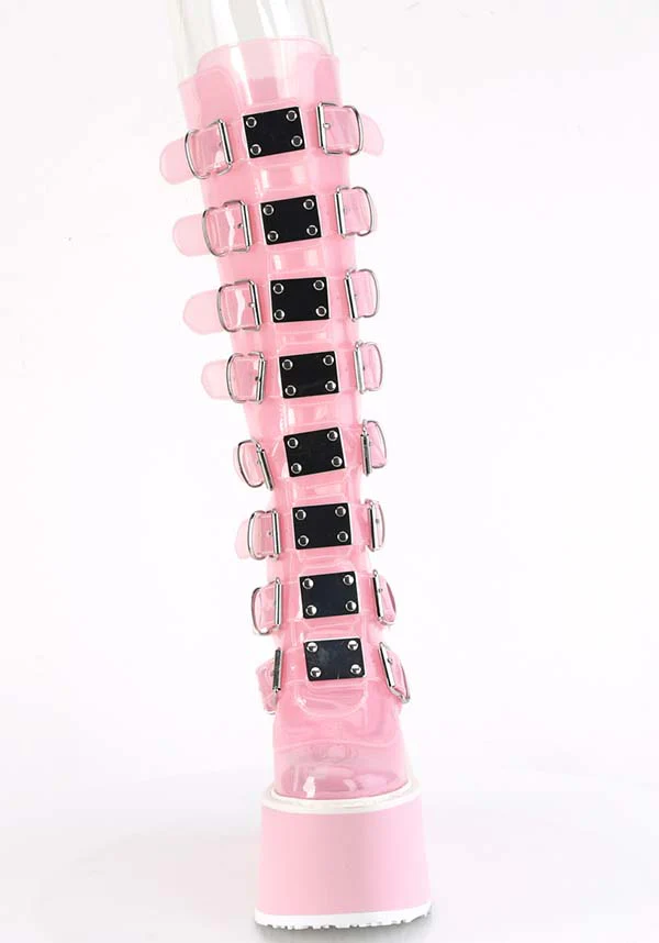 SWING-815C [Baby Pink TPU] | PLATFORM BOOTS [PREORDER] - Image 2