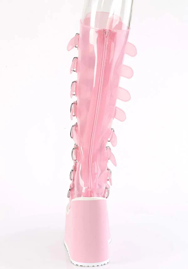 SWING-815C [Baby Pink TPU] | PLATFORM BOOTS [PREORDER] - Image 5