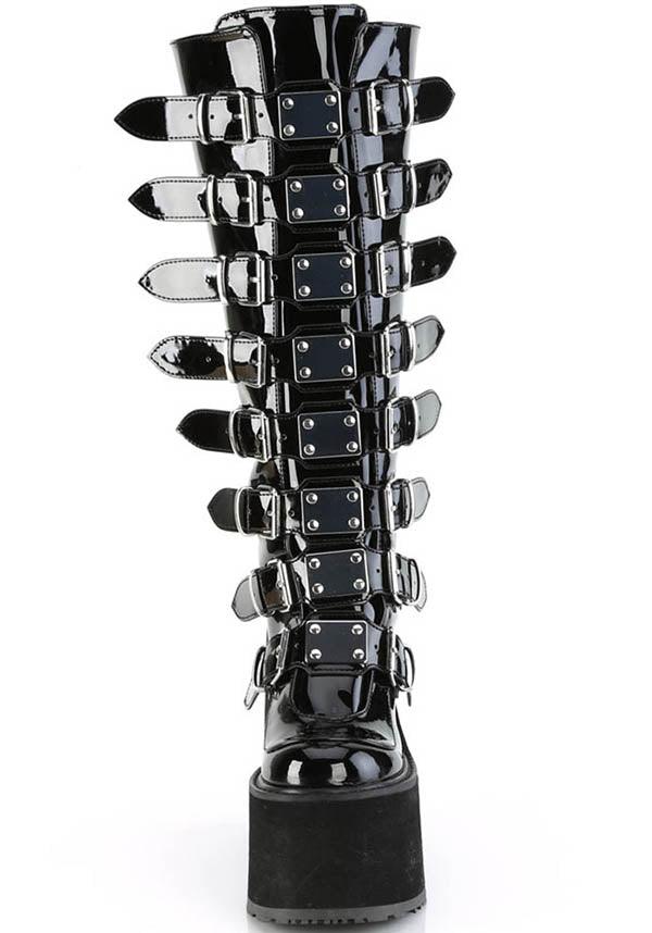 SWING-815WC [Black Pat] | WIDE CALF PLATFORM BOOTS [PREORDER] - Image 2
