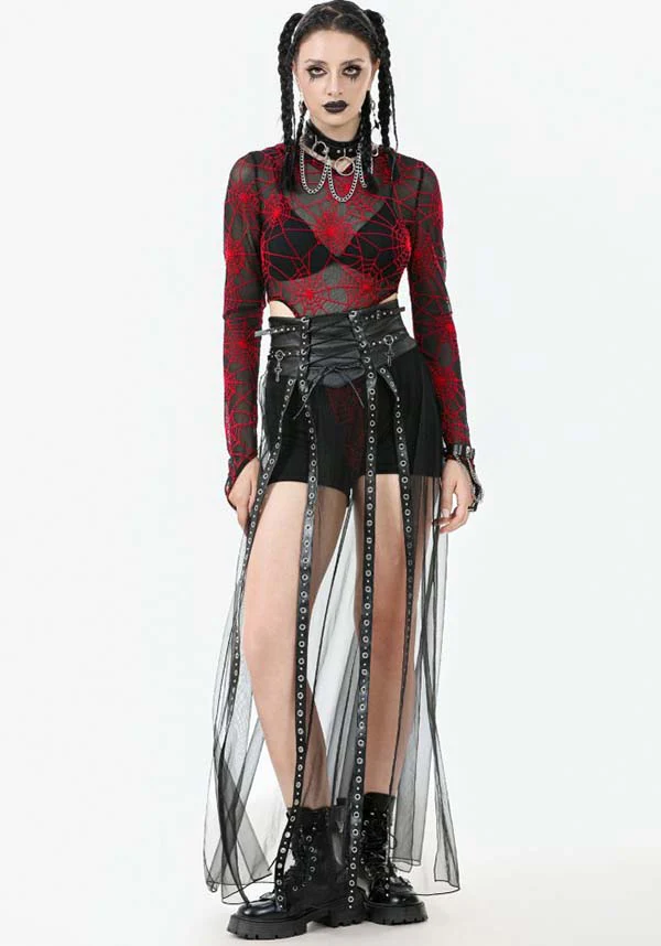 Tangled Up Mesh | MAXI SKIRT - Image 5