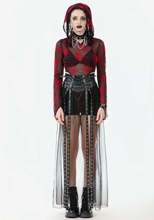Tangled Up Mesh | MAXI SKIRT - Image 9