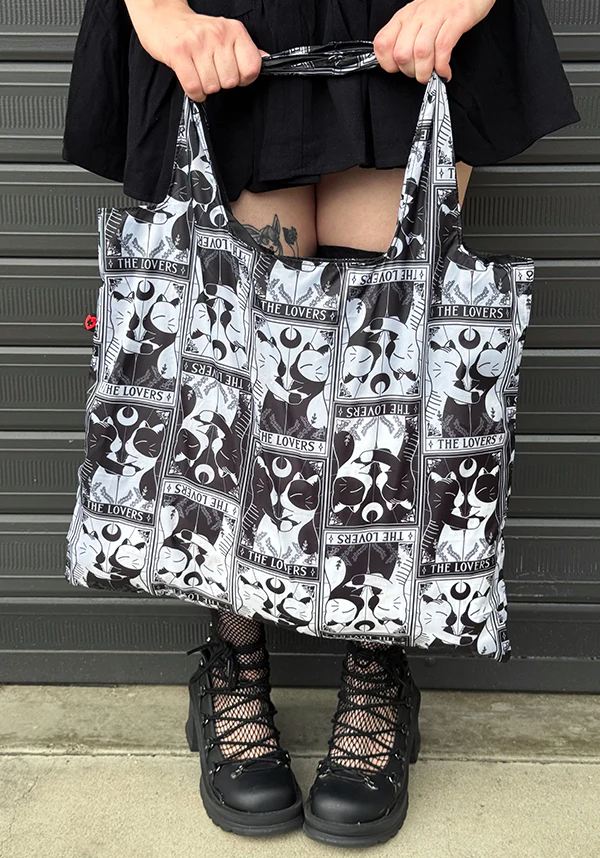 The Lovers Tarot | REUSABLE TOTE BAG - Image 3