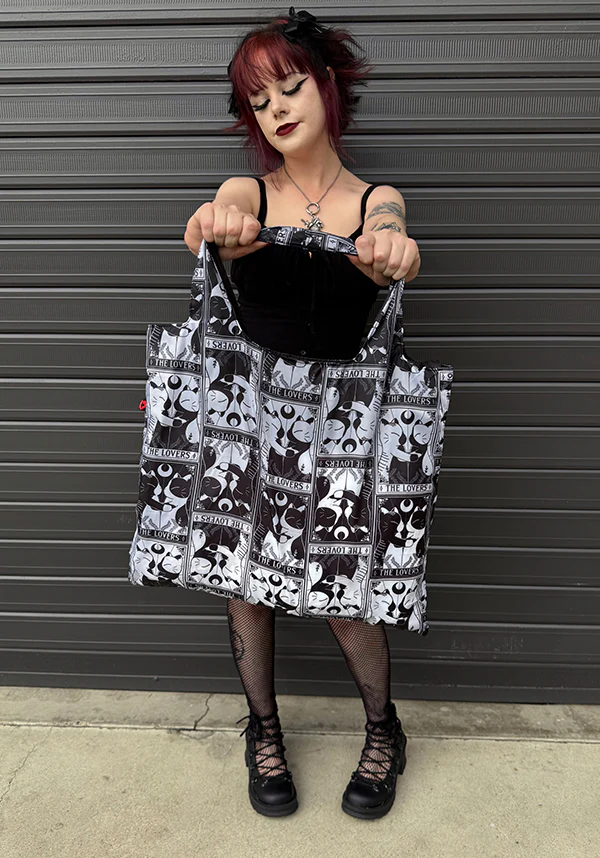 The Lovers Tarot | REUSABLE TOTE BAG - Image 5