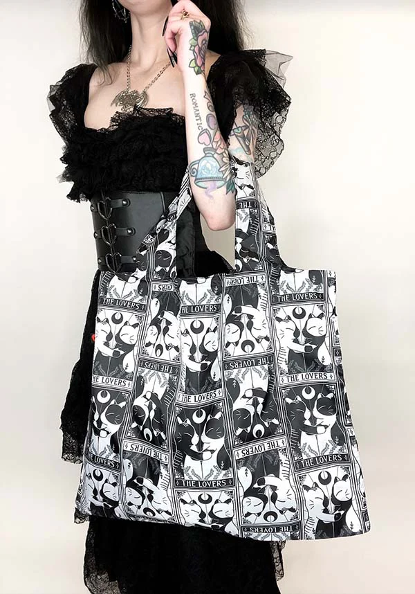 The Lovers Tarot | REUSABLE TOTE BAG - Image 7
