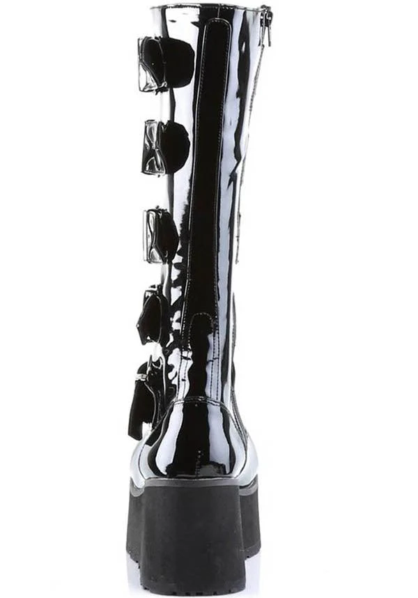 TRASHVILLE-518 [Black Patent] | BOOTS [PREORDER] - Image 4