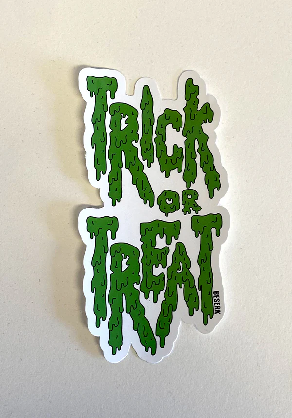 Trick or Treat Green | STICKER - Image 3