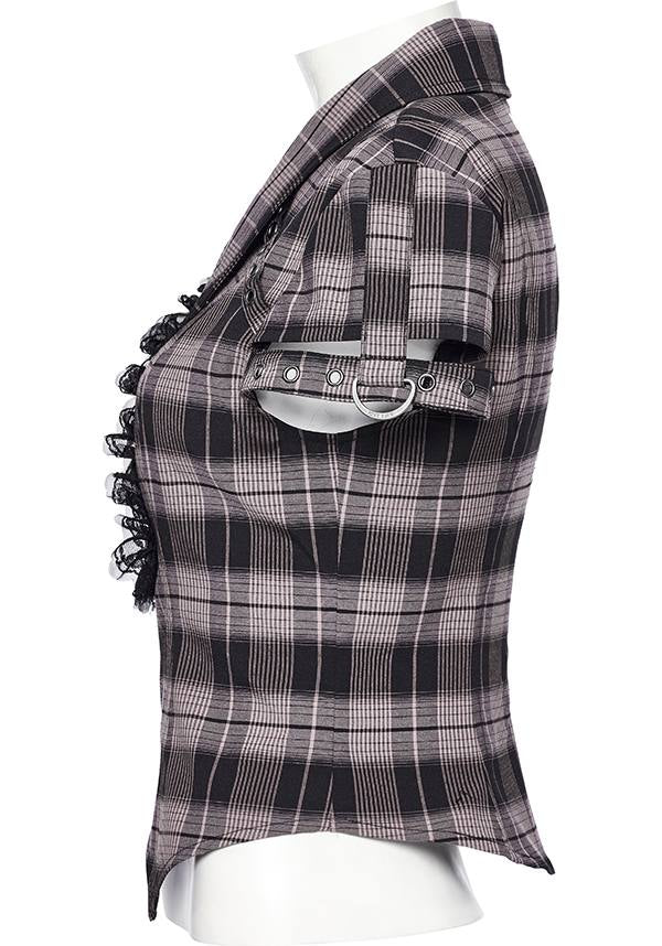Uriah Tartan [Baby Pink/Black] | SHIRT* - Image 9