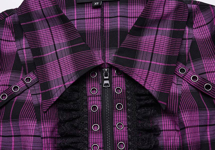 Uriah Tartan [Magenta/Black] | SHIRT* - Image 11