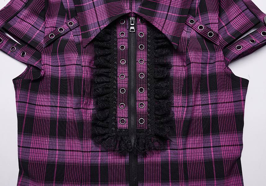 Uriah Tartan [Magenta/Black] | SHIRT* - Image 12