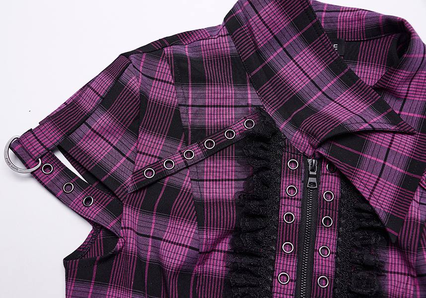 Uriah Tartan [Magenta/Black] | SHIRT* - Image 14
