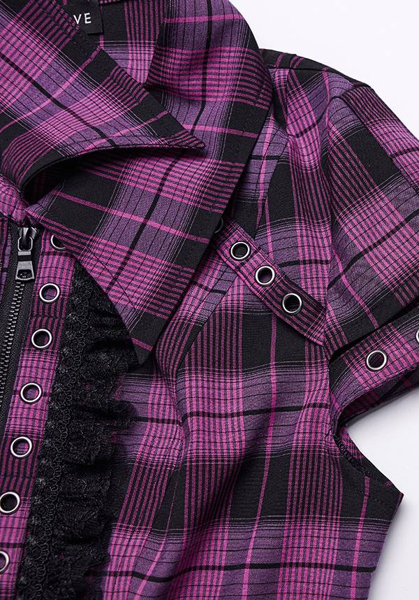 Uriah Tartan [Magenta/Black] | SHIRT* - Image 15
